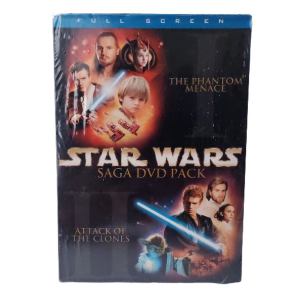 Star Wars Saga DVD Pack Episodes I & II Fullscreen NWT - Picture 1 of 4